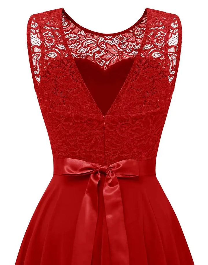 Eunice | Damen Hochzeitsgast High-Low Elegantes Kleid